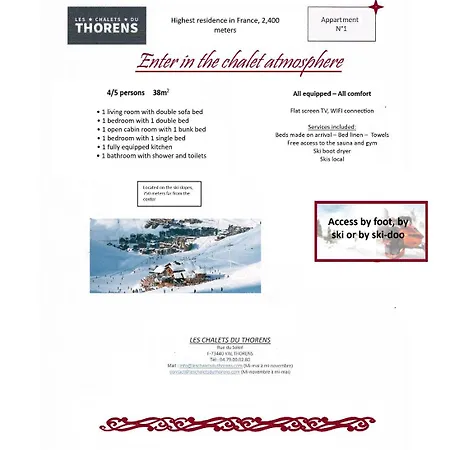 Ξενοδοχείο με διαμερίσματα Les Du Thorens 4*